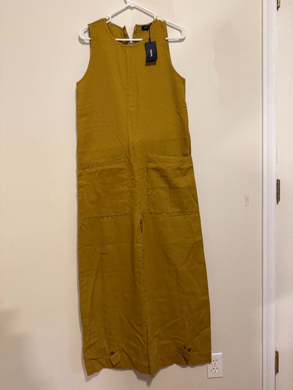 NWT Ilana Kohn Harry Cotton Twill Jumpsuit Ochre Mustard Yellow | XS